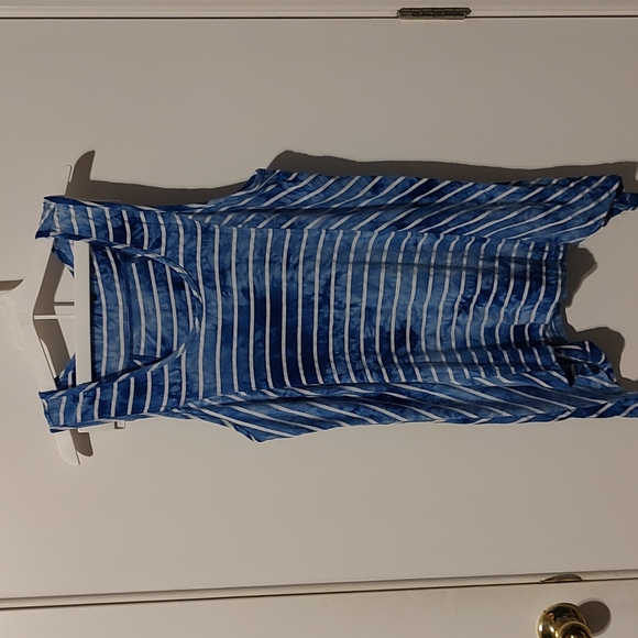 PL blue and white striped top - Picture 1 of 1